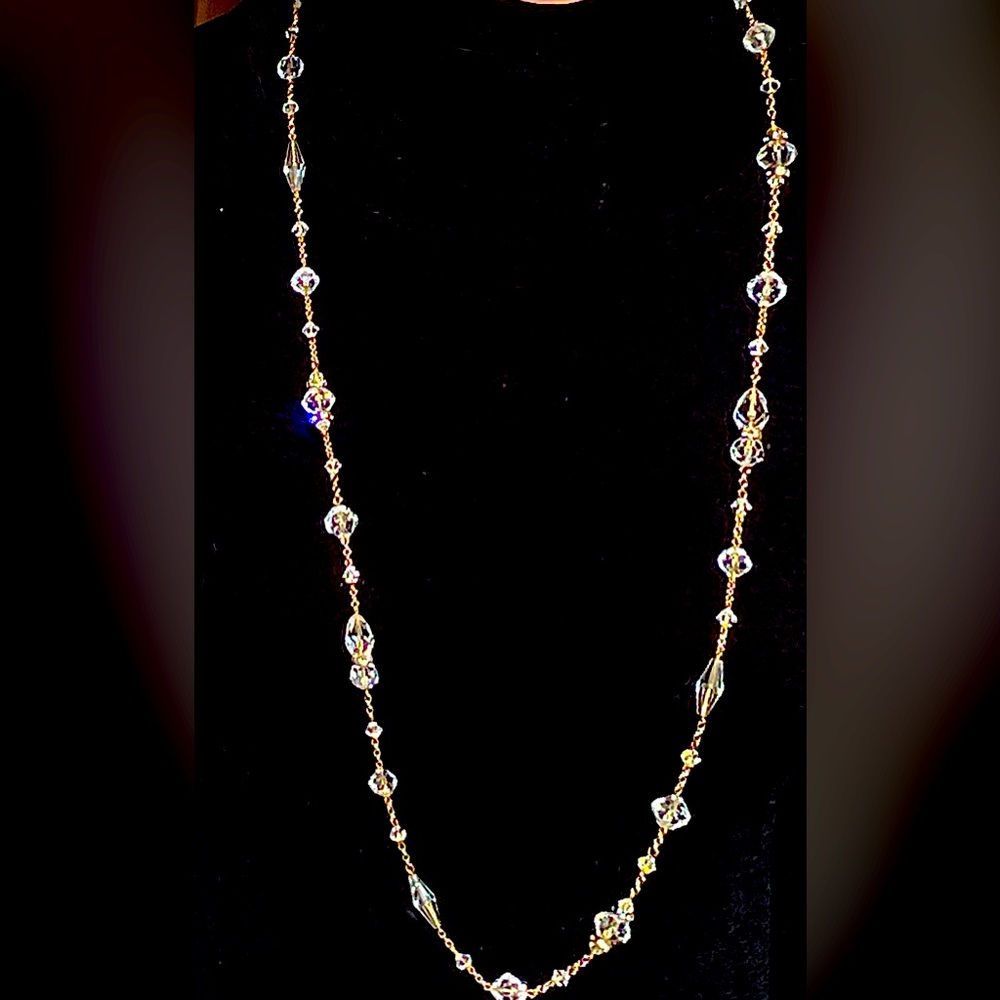 Swarovski crystal necklace and earrings set
